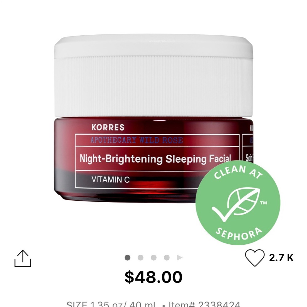 Korres night cream